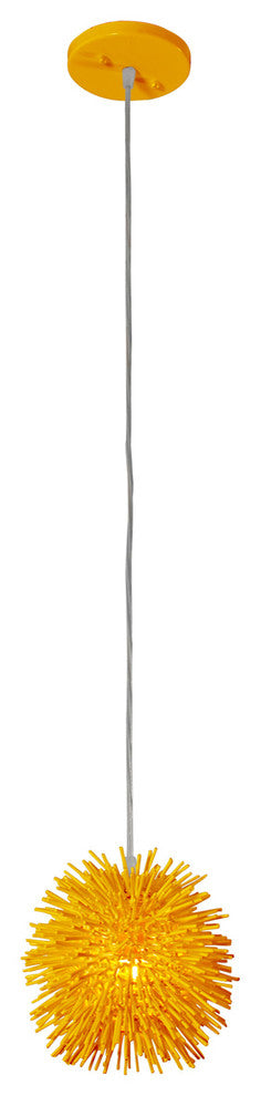 Urchin 1-Light Uber Mini Pendant, Un-Mellow Yellow