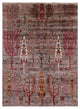 Tribal Persian Gabbeh Hand Knotted Rug 4' 10" X 6' 8" Q5306