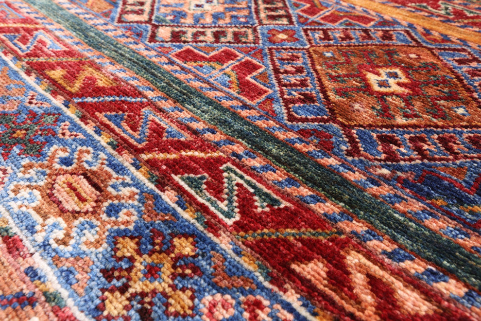 Khorjin Super Kazak Hand-Knotted Runner Rug 2' 8" X 9' 8" Q5459