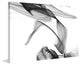 "Abstract Black and White Art 2015-01-06-36" Print on Canvas by Irena Orlov