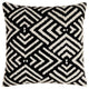 Surya Sheldon Pillow Shell With Polyester Insert 18"H X 18"W - Black