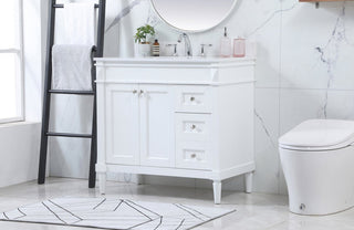 Home Living 21" Transitional White-Light Bathroom Vanity