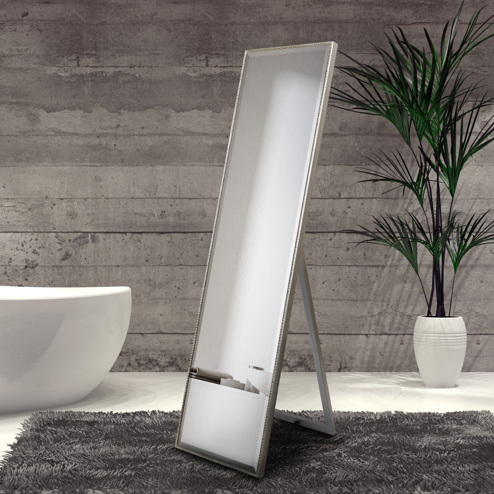Traverse Modern Cheval Mirror, Full-Length Mirror, Floor Mirror, 64"x18"