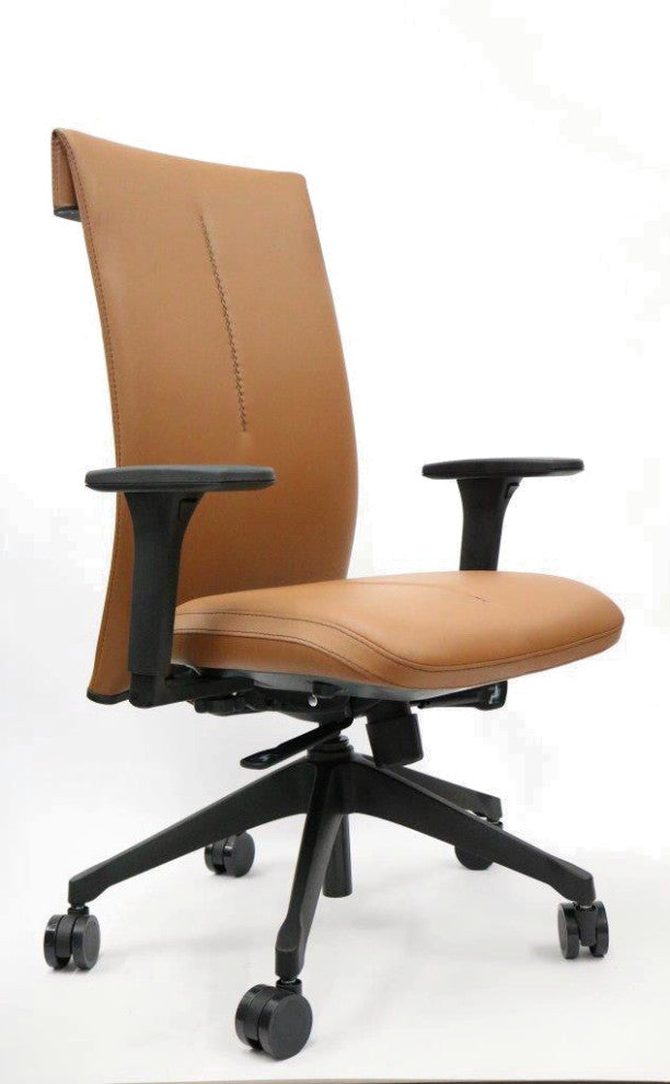 Leef Office Chair Camel Leather