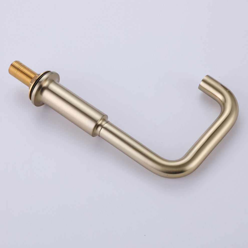 Luxury Deck Mounted Roman Bathtub Faucet With Hand Shower & 3 Lever Handles