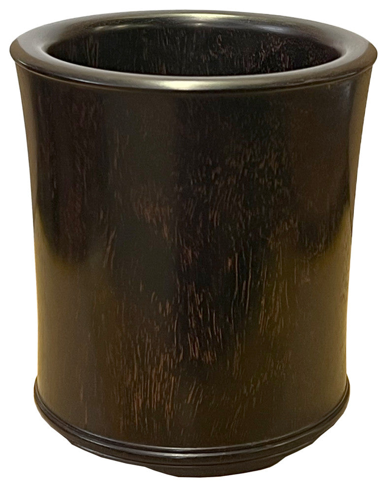 Chinese Zitan Wood Natural Pattern Brush Pen Holder/Brush Pot Hws2544
