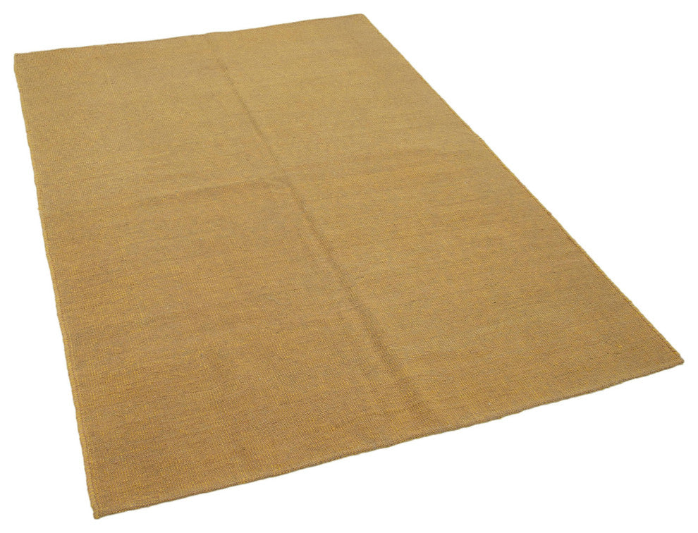 Rug N Carpet - Handmade Oriental 4' 7'' x 6' 7'' Decorative Wool Kilim Rug