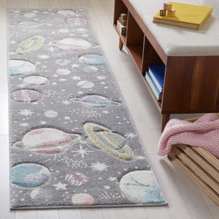 Safavieh Carousel Kids Collection CRK103F Rug, Grey/Lavender, 2'3" X 10'