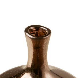 Madison Park Signature Ansen Mirrored Ceramic Decorative Vases Set, Bronze