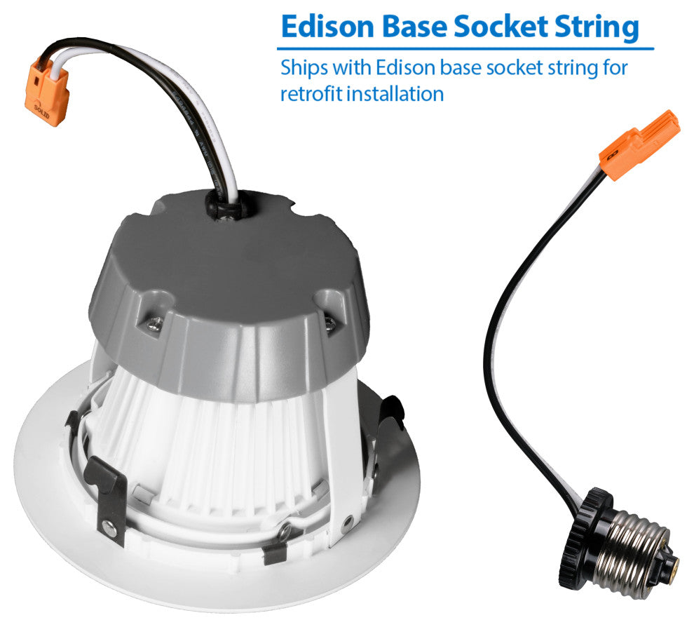 DCG Series 4 in. White Gimbal LED Recessed Downlight, 5000k