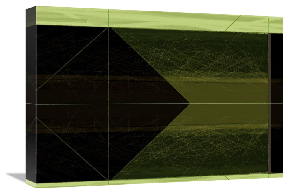 "Abstract Green Cone" Fine Art Print