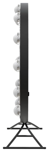 Hollywood Round XL Tri tone LED Makeup Mirror, Black