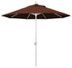 9' Aluminum Umbrella Push Tilt, Sunbrella, Bay Brown