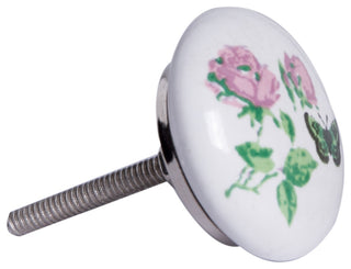 1.5" X 1.5" X 1.5" Ceramic Metal Multicolor 12 Pack Knob