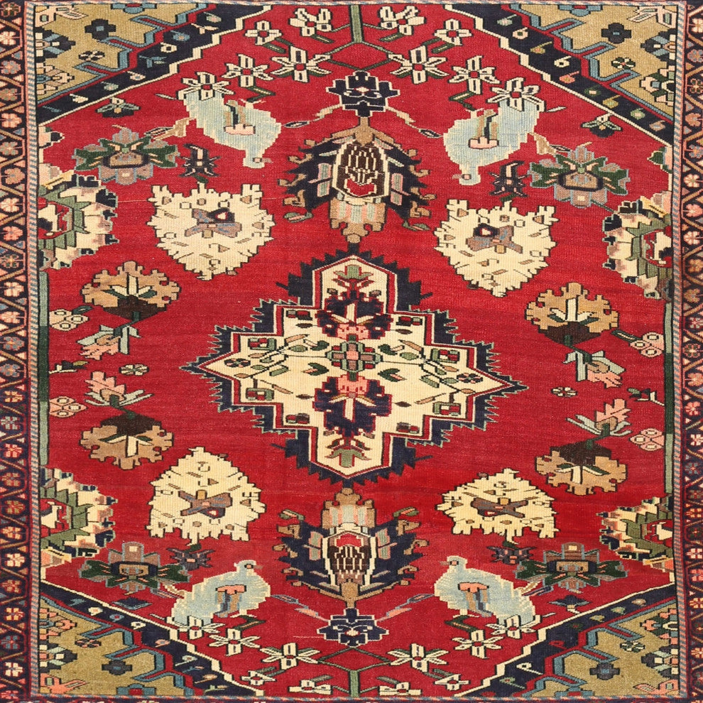Ahgly Company Indoor Square Traditional Area Rugs, 5' Square