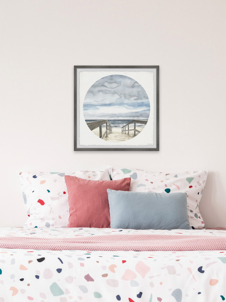 "Salty Breeze" Framed Painting Print, 18x18