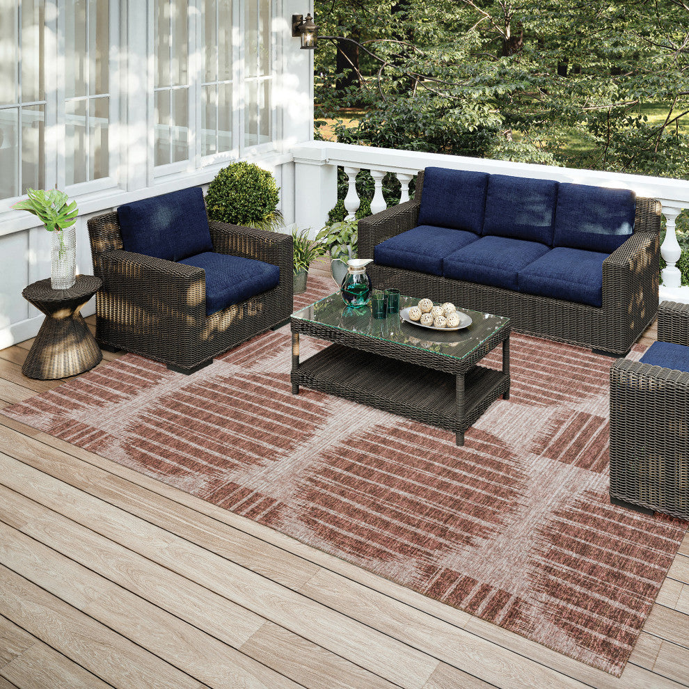 Indoor/Outdoor Sedona SN13 Driftwood Machine Washable 10' x 14' Rug