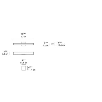 Artemide Ledbar 24 Wall/Ceiling 2-Wire Dimmable LED Light 10W ANO