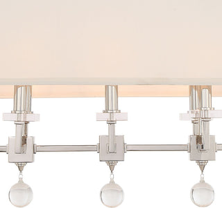 Crystorama Lighting Group 8109 Paxton 8 Light 38"W Linear - Aged Brass