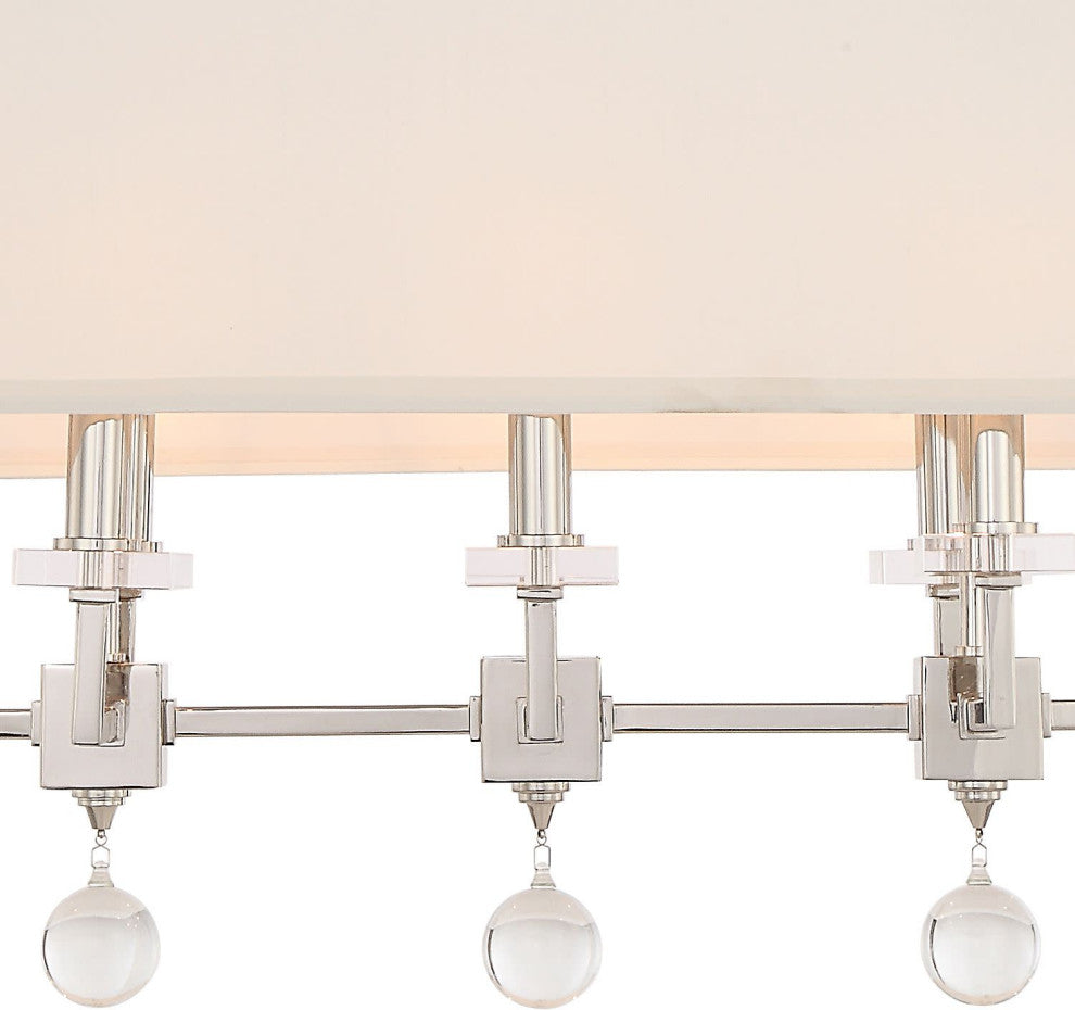 Crystorama Lighting Group 8109 Paxton 8 Light 38"W Linear - Aged Brass