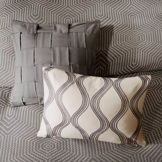 Madison Park Signature Shades of Grey Comforter Set, Grey King