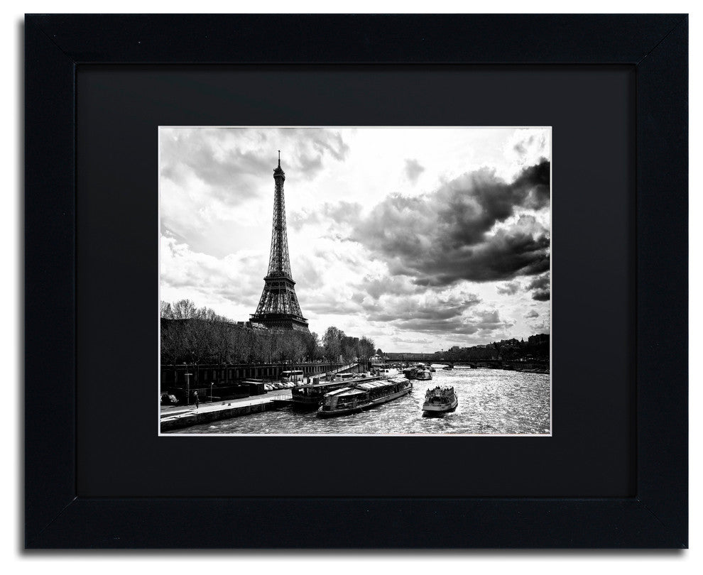 Philippe Hugonnard 'Romantic Stroll in Paris' Matted Framed Art, 11x14