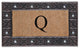 A1HC First Impression Rubber and Coir Decorative Tray Doormat 18"x30", Q