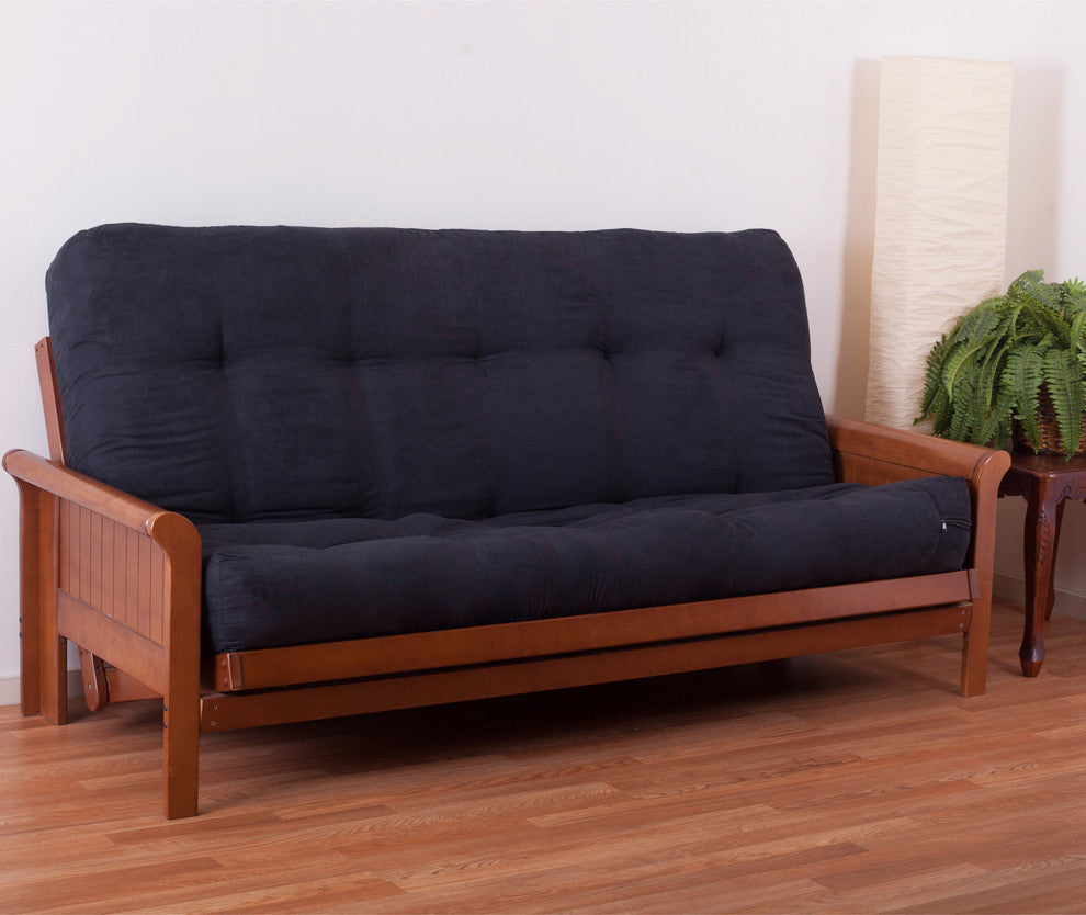 Blazing Needles Vitality 10" Microsuede Full Futon Mattress, Camel