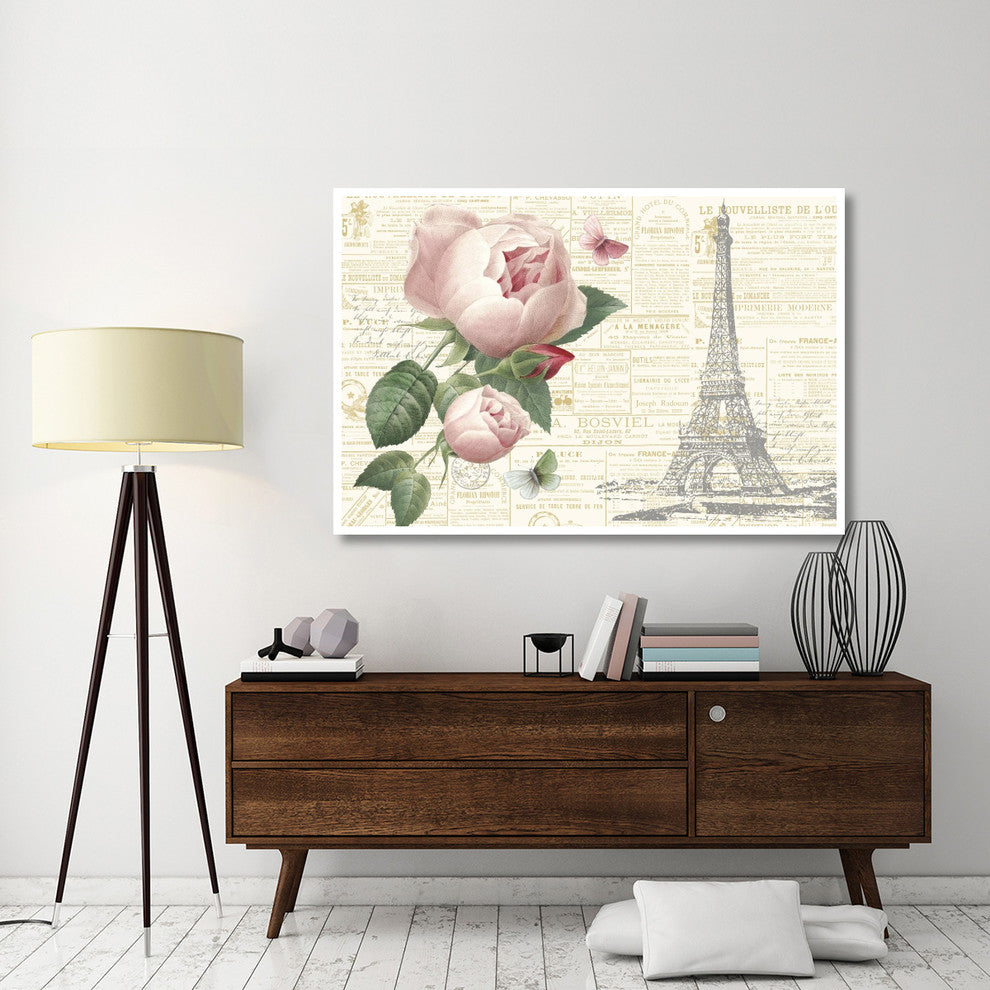"Roses in Paris II" Digital Paper Print by Katie Pertiet, 62"x42"