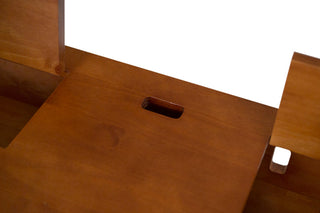 Memomad Bali Home Office Solid Wood Desk with Drawers (Caramel)