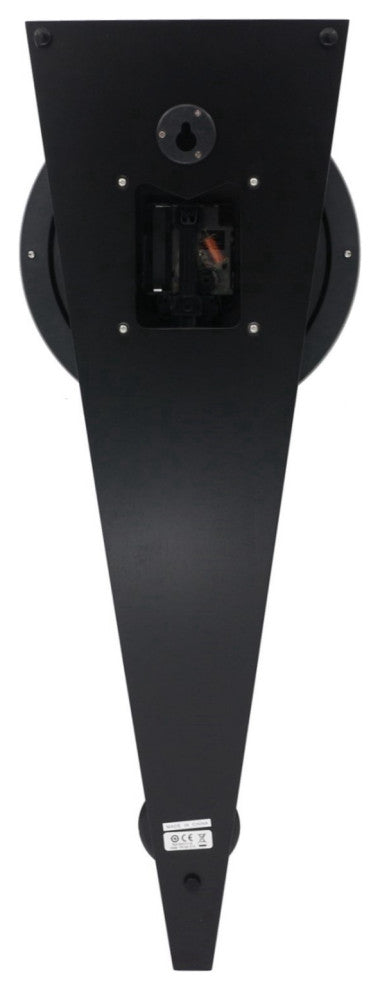 Seiko Clocks, 23" Modern Art Clock With Pendulum