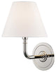 Hudson Valley Signature No.1 One Light Wall Sconce MDS600-PN