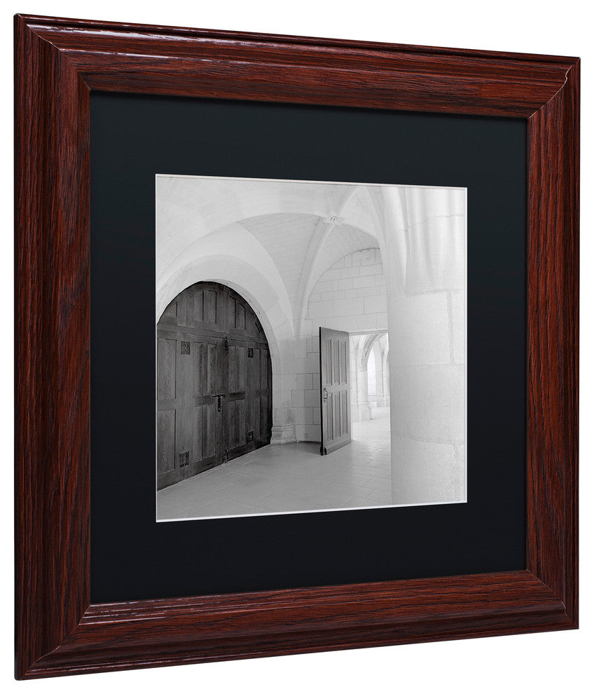 Alan Blaustein ''Amboise I'' Art, Wood Frame, Black Mat, 11x11