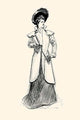 Lady with Binoculars- Fine Art Giclee Print 24" x 36"