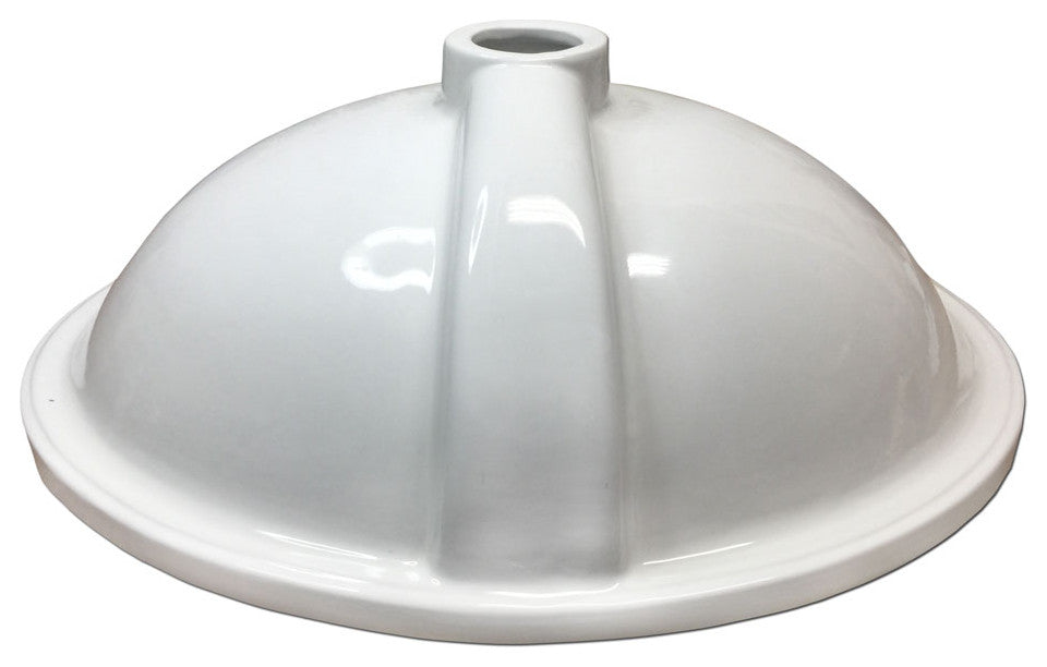 Hand Painted Sink "Renaissance Scrolling" bright gold Monaco Medium Undermount.