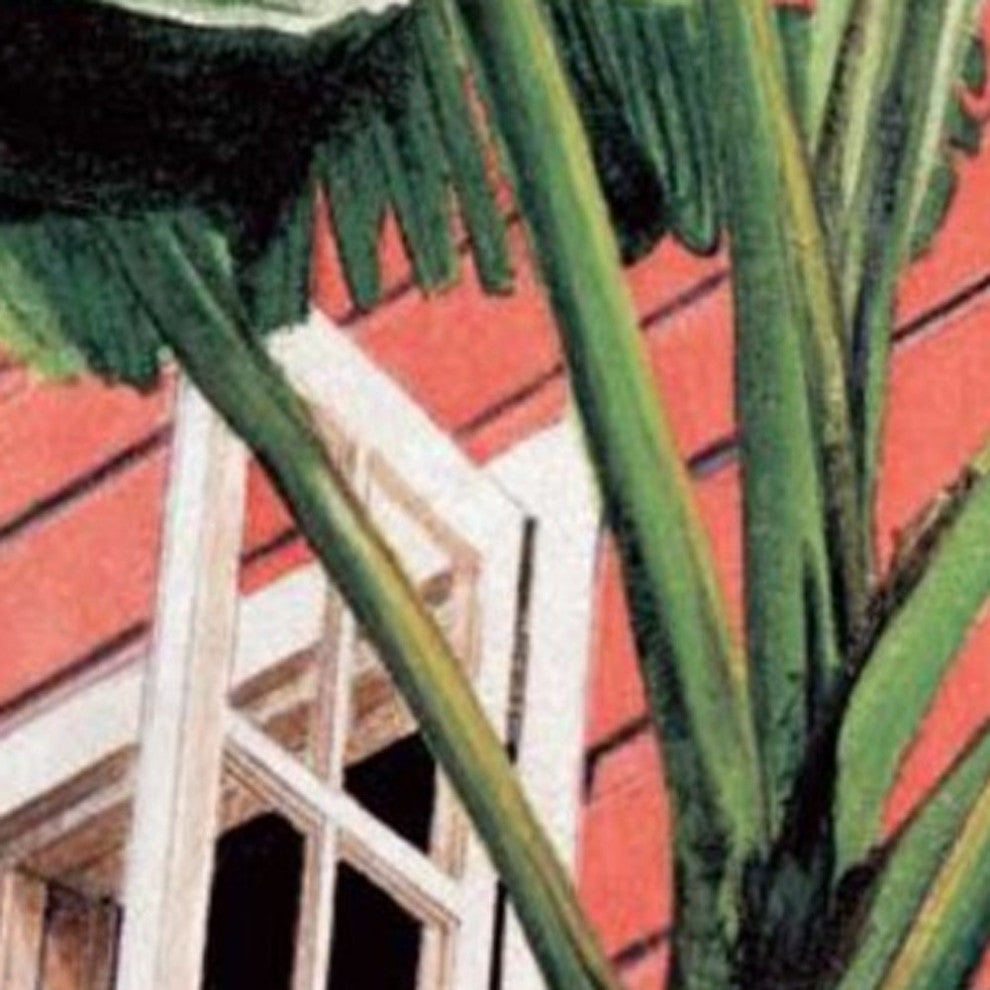 24" Coastal Green Tropical Leaves Giclee Wrap Canvas Wall Art