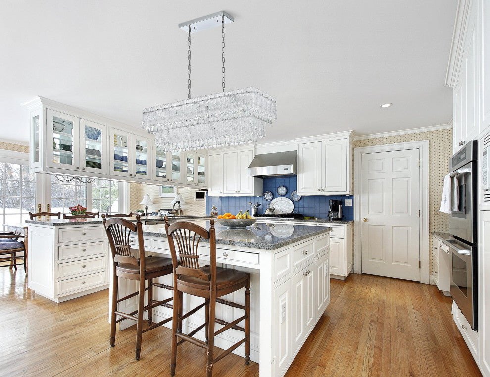 Home Living 37" Chandelier, Chrome