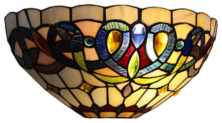 Serenity Victorian Tiffany-Style 1 Light Wall Sconce 12" Wide