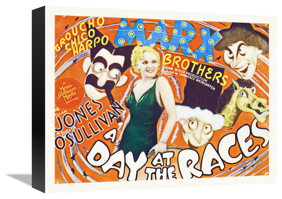 "Marx Brothers - A Day at the Races 04" Canvas Giclee, 16"x12"