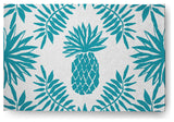 4' x 6' Pineapple Leaves Spring Chenille Indoor/Outdoor Rug