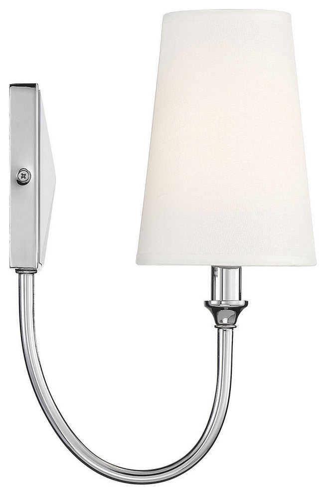 Cameron 1-Light Sconce, Polished Nickel