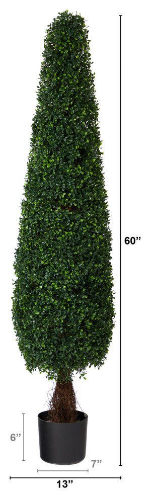 5' Boxwood Topiary Artificial Tree UV Resistant, Indoor/Outdoor