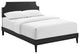 Modway Corene Full Platform Bed With Squared Tapered Legs, Black