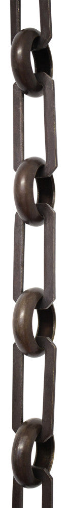 RCH Hardware Brass Rectangle Chandelier Chain, Various Finishes, Bronze, U40