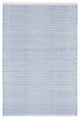 Dash & Albert Herringbone Swedish Blue Handwoven Cotton Rug, Blue, 8' x 10'