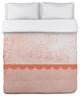 Harmony, Peach Lightweight King Duvet Cover