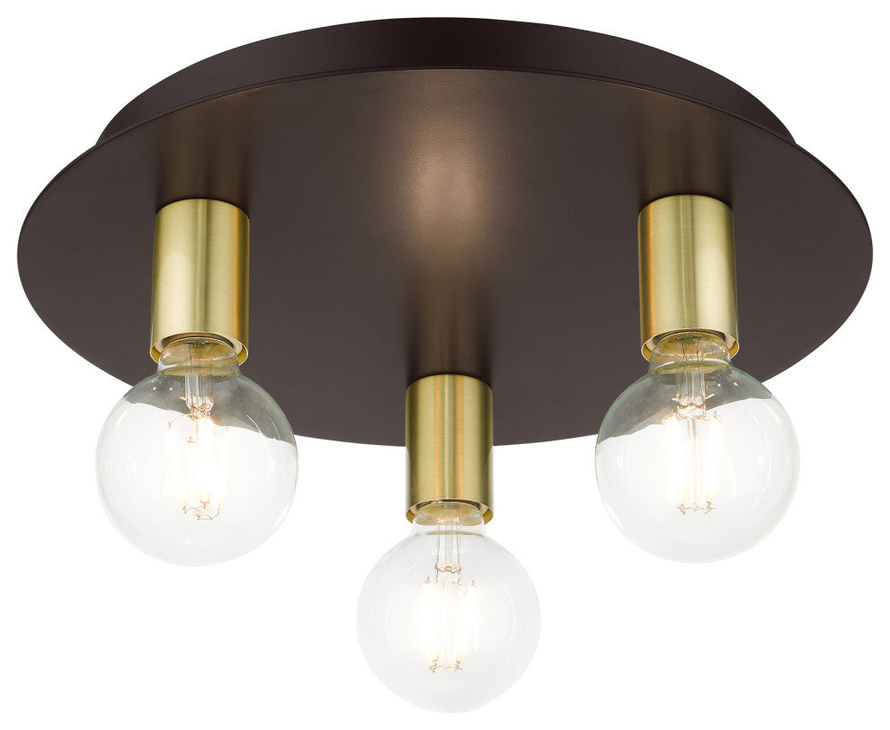 Bronze Transitional, Versatile, Modern, Urban, Minimal Flush Mount