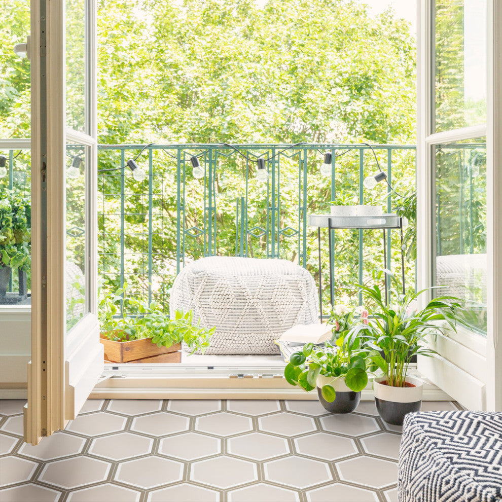 Cemento Hex Holland Channel Cement Floor and Wall Tile