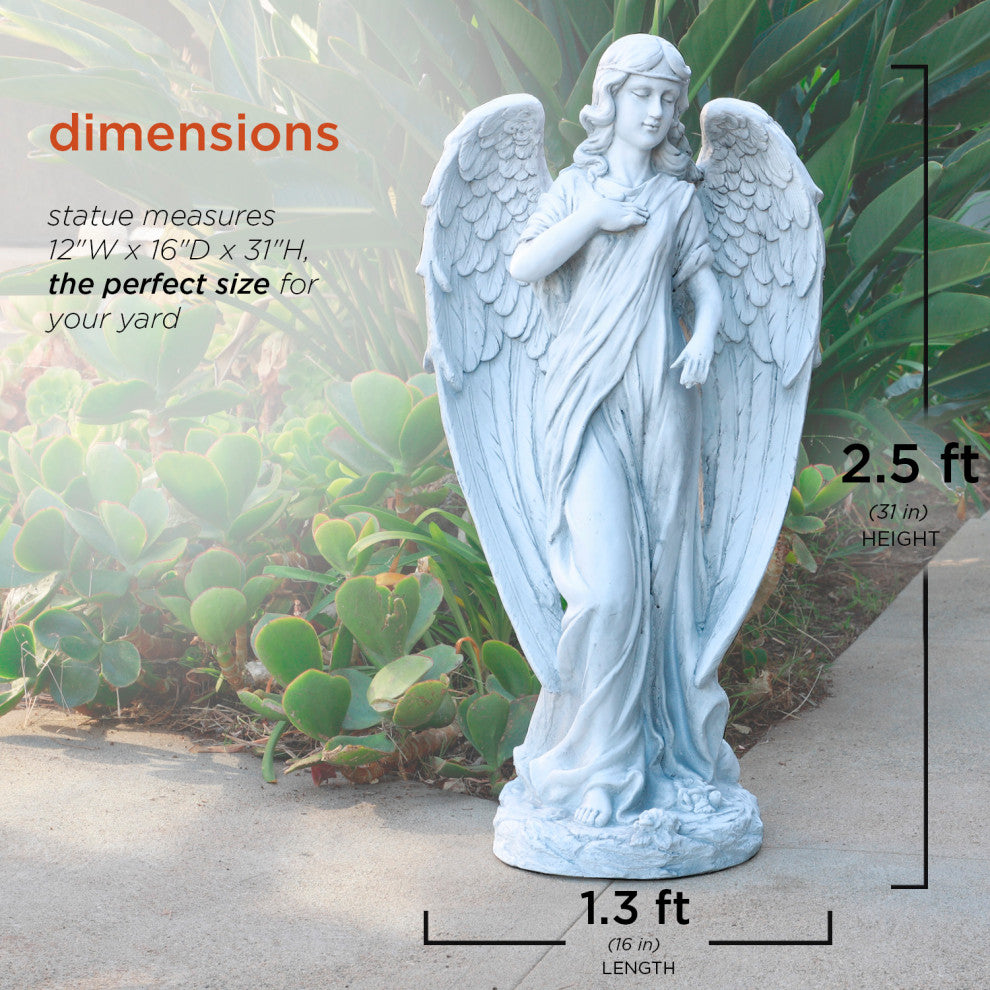 Peaceful Angel Statue, 31"