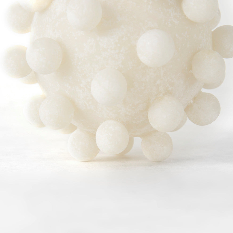 Malo 4.7Lx4.7Wx4.7H Cream Resin Small Sphere Decorative Object